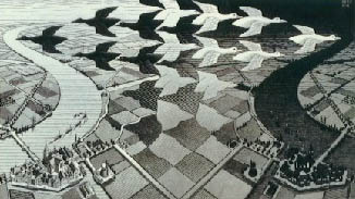 Day and Night by M.C. Escher
